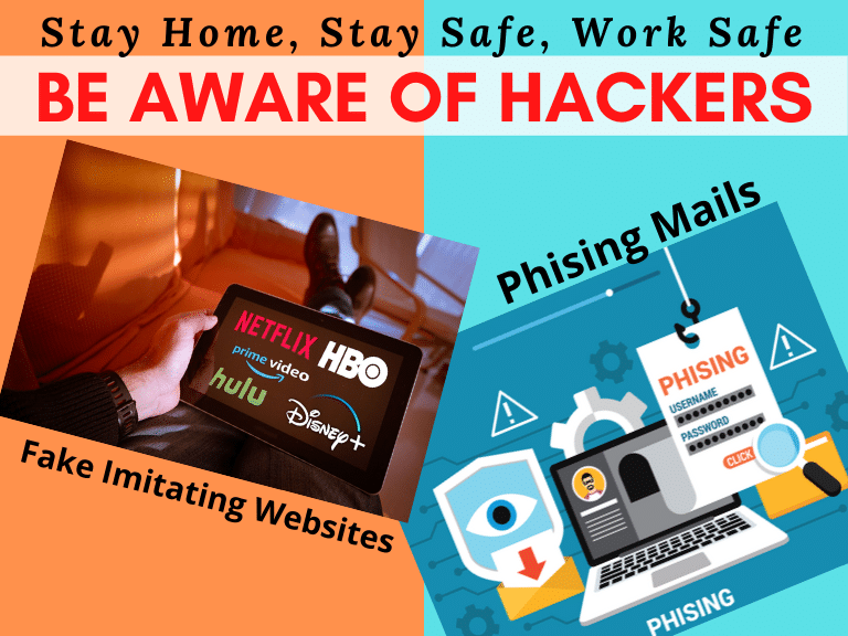 Hackers exploit coronavirus COVID 19 lockdown with Phishing Emails and Imitating fake websites Be aware of Hackers
